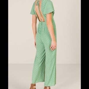 NWOT Francesca polka dot jumpsuit